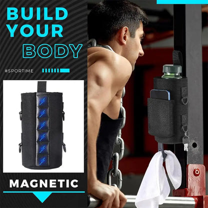 Magnetic Water Bottle Holder Bag 2025 – Gym & Outdoor Sports, Strong Magnet Cup Pouch